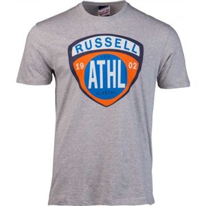 Russell Athletic SHIELD TEE Pánske tričko, sivá,mix, veľkosť