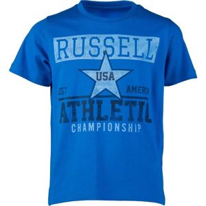 Russell Athletic CHLAPČENSKÉ TRIČKO CHAMPIONSHIP Chlapčenské tričko, modrá,tmavo modrá, veľkosť