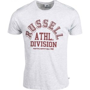 Russell Athletic ATHL.DIVISION S/S CREWNECK TEE SHIRT biela S - Pánske tričko