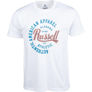 Russell Athletic AUTHENTIC S/S CREWNECK TEE SHIRT biela S - Pánske tričko
