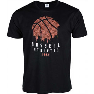Russell Athletic B BALL SKY LINE S/S CREWNECK TEE SHIRT čierna M - Pánske tričko