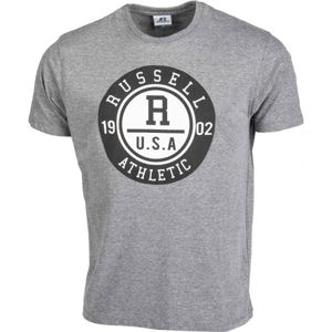 Russell Athletic COLLEGIATE-S/S CREWNECK TEE SHIRT Pánske tričko, sivá, veľkosť L