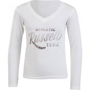 Russell Athletic DIEVČENSKÉ TRIČKO biela 128 - Dievčenské štýlové tričko