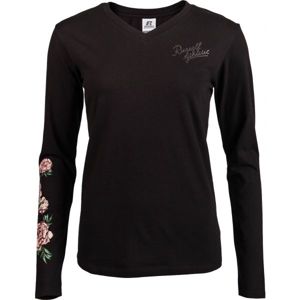 Russell Athletic L/S CREWNECK TEE SHIRT Pánske tričko, čierna,tmavo modrá, veľkosť