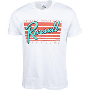 Russell Athletic MIAMI S/S CREWNECK TEE SHIRT biela S - Pánske tričko