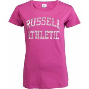 Russell Athletic S/S CREW NECK TEE SHIRT Dámske tričko, ružová,sivá, veľkosť