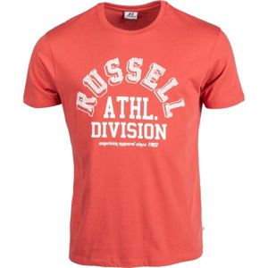 Russell Athletic S/S CREWNECK TEE SHIRT ATHL. DIVISION oranžová L - Pánske tričko