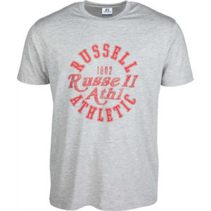 Russell Athletic S/S CREWNECK TEE SHIRT sivá S - Pánske tričko