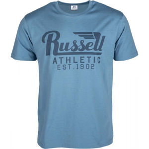 Russell Athletic WING S/S CREWNECK TEE SHIRT modrá S - Pánske tričko
