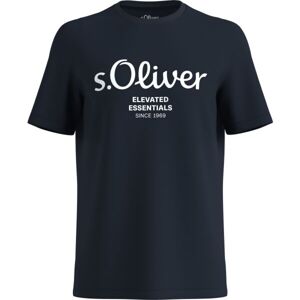 s.Oliver LOGO T-NOOS Pánske tričko, khaki, veľkosť S