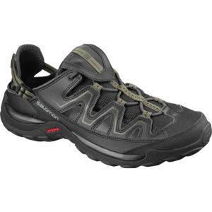 Salomon CUZAMA Pánska hikingová  obuv, čierna,sivá,tmavo zelená, veľkosť 43 1/3