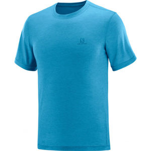 Salomon EXPLORE SS TEE M modrá M - Pánske tričko