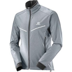 Salomon EQUIPE TR JKT M šedá XL - Pánska bunda na bežky
