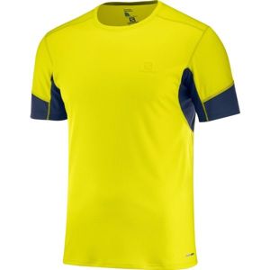 Salomon AGILE SS TEE M žltá S - Pánske bežecké tričko