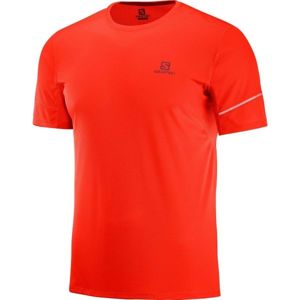 Salomon AGILE SS TEE M červená S - Pánske bežecké tričko