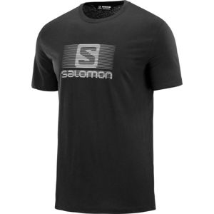 Salomon BLEND LOGO SS TEE M čierna XXL - Pánske tričko