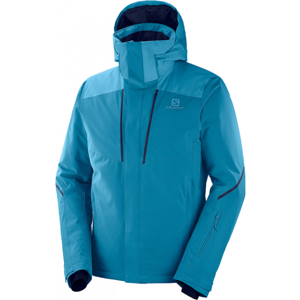 Salomon STORMSEASON JKT M Pánska lyžiarska bunda, modrá, veľkosť XL