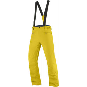 Salomon STANCE PANT M Pánske lyžiarske nohavice, žltá, veľkosť L
