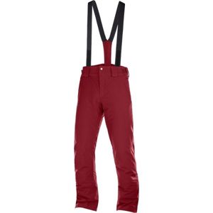 Salomon STORMSEASON Pánske lyžiarske nohavice, červená, veľkosť 2XL