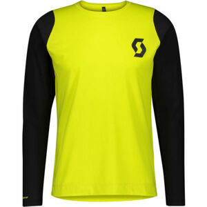 Scott TRAIL PREGRESSIVE Cyklistické tričko, žltá, veľkosť M