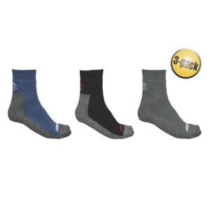 Sensor TREKING 3-PACK Trekové ponožky, sivá, veľkosť 9-11