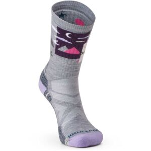 Smartwool HIKE FULL CUSHION ALPINE PERCH CREW Dámske outdoorové ponožky, sivá, veľkosť S