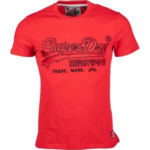 Superdry DOWNHILL RACER APPLIQUE TEE červená L - Pánske tričko