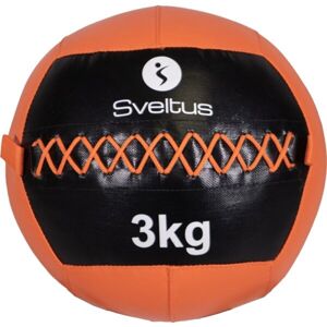 SVELTUS WALL BALL 3 KG Medicinbal, oranžová, veľkosť 3 KG