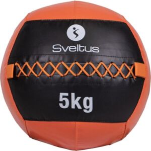SVELTUS WALL BALL 5 KG Medicinbal, oranžová, veľkosť