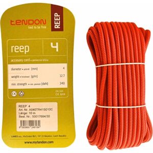 Tendon REEP 4 MM 10 M Pomocná horolezecká šnúra, červená, veľkosť os