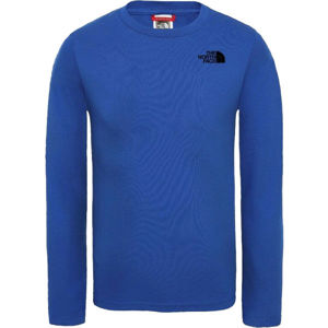 The North Face L/S EASY TEE modrá S - Pánske tričko