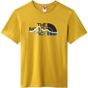 The North Face M MOUNTAIN LINE TEE MINERAL GOLD Pánske tričko, žltá, veľkosť 2XL