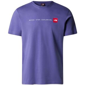 The North Face M S/S NEVER STOP EXPLORING TEE Pánske tričko, fialová, veľkosť XL