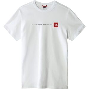 The North Face M S/S NEVER STOP EXPLORING TEE Pánske tričko, biela, veľkosť L