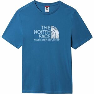 The North Face M S/S RUST 2 TEE Pánske tričko s krátkym rukávom, modrá, veľkosť XL