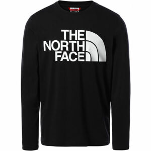 The North Face M STANDARD LS TEE Pánske tričko s dlhým rukávom, čierna, veľkosť