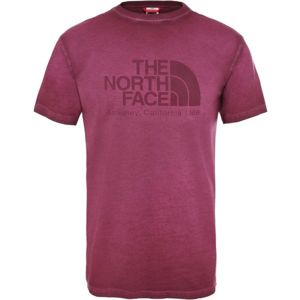 The North Face S/S WASHED BT-EU M vínová M - Pánske tričko