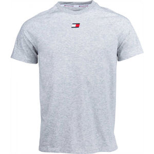 Tommy Hilfiger CHEST LOGO TOP Pánske tričko, sivá, veľkosť S