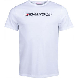Tommy Hilfiger CHEST LOGO TOP biela M - Pánske tričko