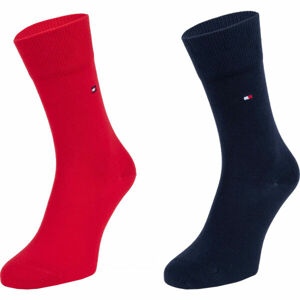 Tommy Hilfiger CHILDREN SOCK TH BASIC 2P Detské  ponožky, červená, veľkosť 39 - 42