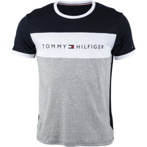Tommy Hilfiger CN SS TEE LOGO FLAG Pánske tričko, modrá, veľkosť