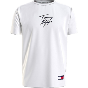 Tommy Hilfiger CN SS TEE LOGO Pánske tričko, biela, veľkosť