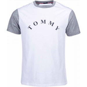Tommy Hilfiger CN SS TEE LOGO modrá S - Pánske tričko