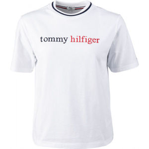 Tommy Hilfiger CN TEE SS LOGO Dámske tričko, sivá, veľkosť XS