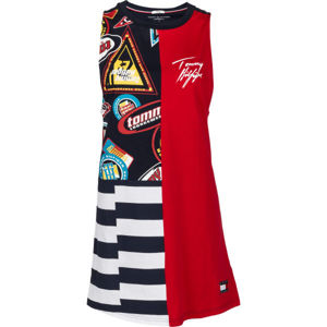 Tommy Hilfiger DRESS PRINT červená M - Dámske šaty