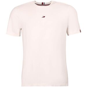 Tommy Hilfiger ESSENTIALS SMALL LOGO S/S TEE Pánske tričko, biela, veľkosť M