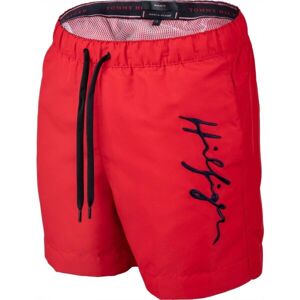 Tommy Hilfiger LOGO-S-MEDIUM DRAWSTRING Pánske plavecké šortky, červená, veľkosť XL