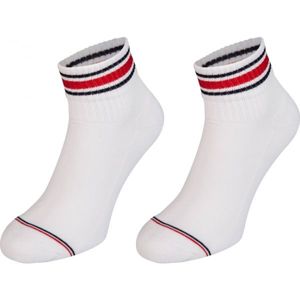 Tommy Hilfiger MEN ICONIC SPORTS QUARTER 2P biela 43 - 46 - Pánske ponožky