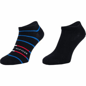Tommy Hilfiger MEN SNEAKER 2P BRETON STRIPE Pánske ponožky, čierna, veľkosť 43 - 46