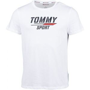 Tommy Hilfiger PRINTED TEE Pánske tričko, biela, veľkosť S